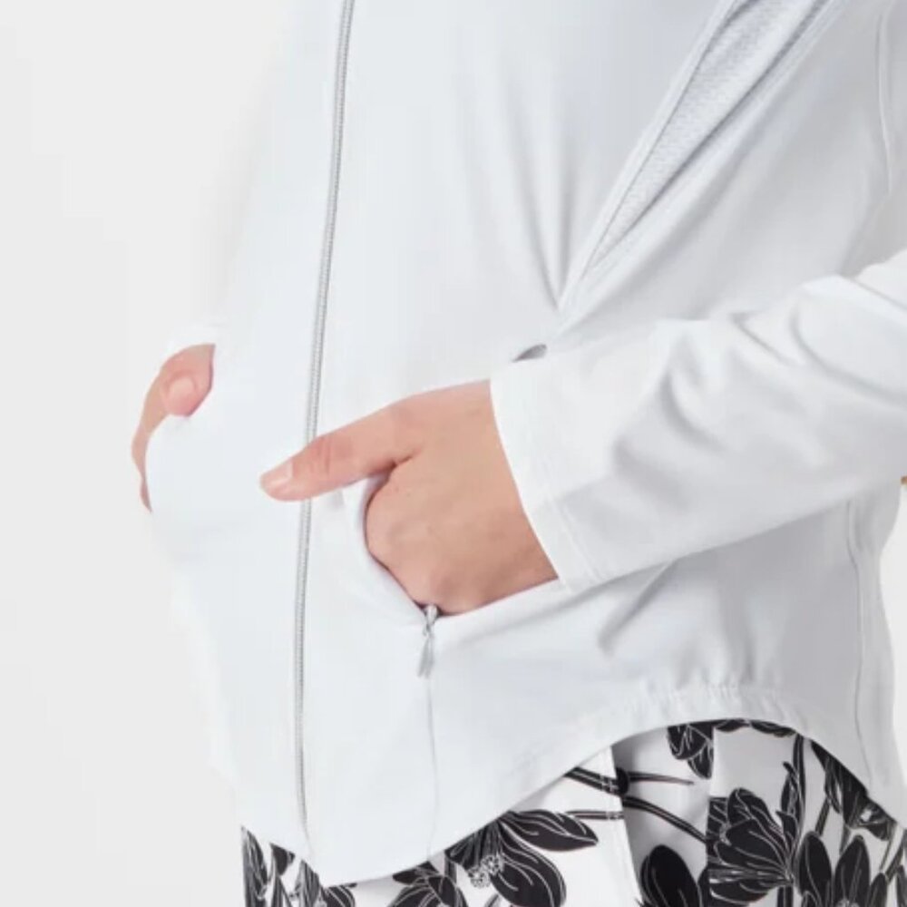 50% drop! Tail Lightweight Tennis/Golf Jacket, Chalk White - Picture 6 of 9